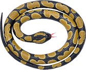 Halloween Rubberen speelgoed python slang 117 cm - speelgoed dieren nepslangen