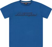 Automobili Lamborghini t-shirt blauw maat 134/140