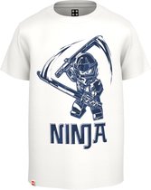 Legowear Jongens Lego Ninjago shortsleeve Tshirt Ninja Off White