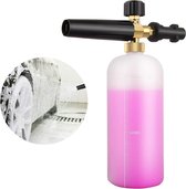 Verstelbare Schuim Kanon 1 Liter Fles Sneeuwschuim Lance Zeep Dispenser Nozzle voor Karcher K Serie K2 K3 K4 K5 K6 K7 Hogedrukreiniger Auto [Energieklasse A+]