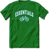 Bike EssentialsT-Shirt | Souvenirs Holland Kleding | Dames / Heren / Unisex Koningsdag shirt | Grappig Nederland Fiets Land Cadeau | - Donker Groen - 3XL