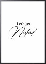 Poster Met Zwarte Lijst - Naked Poster