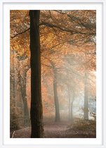 Poster Met Witte Lijst - Herfst Poster