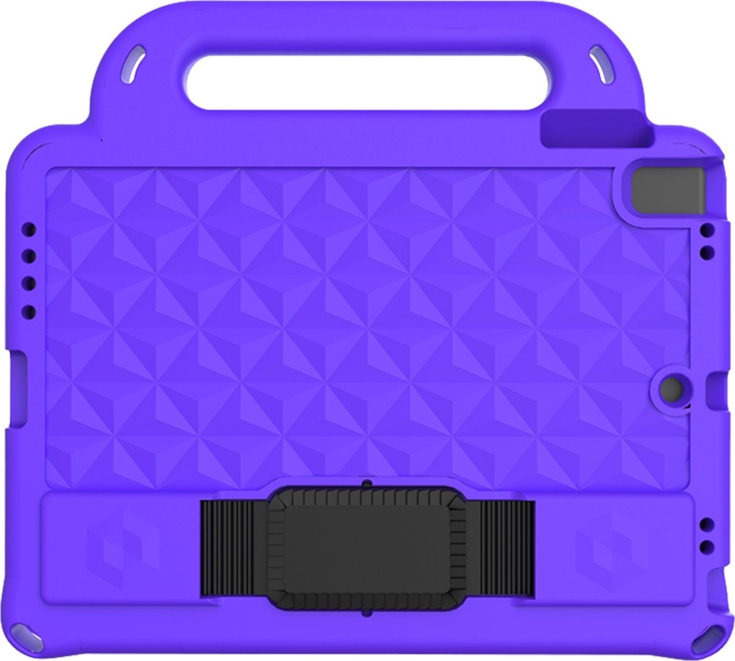 Mobigear Diamond Tablethoes geschikt voor Apple iPad 6 (2018) Kinder Tablethoes met Handvat - Paars