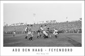 Walljar - ADO Den Haag - Feyenoord '63 III - Zwart wit poster