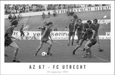 Walljar - FC Utrecht - FC Twente '73 - Zwart wit poster
