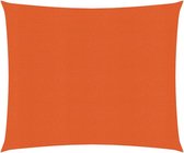 vidaXL Zonnezeil 160 g/m² 3,6x3,6 m HDPE oranje