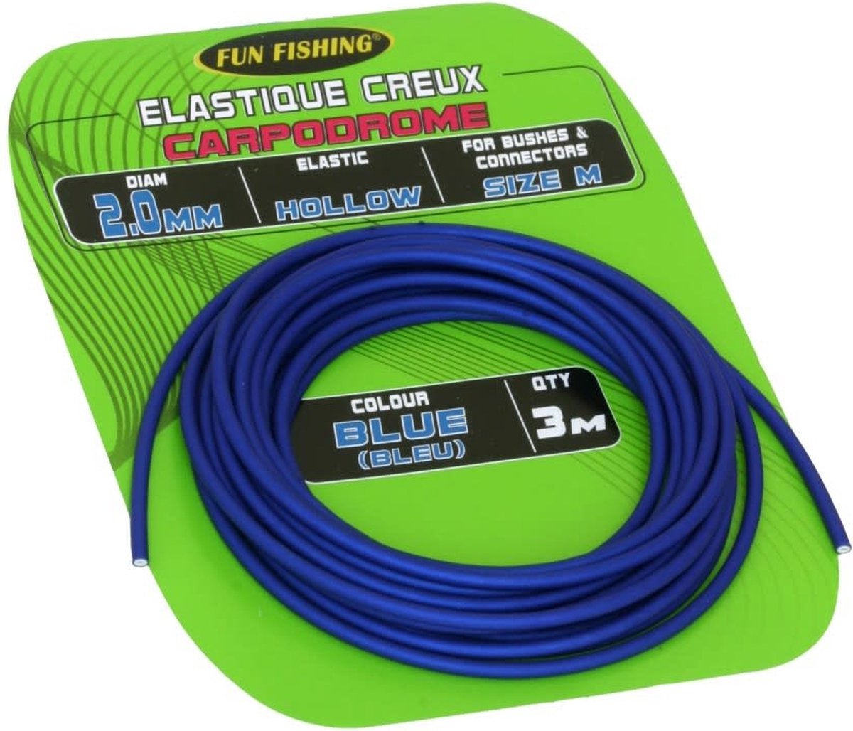 Fun Fishing Elastiek Hollow 3m - Maat : 2.6mm - XL