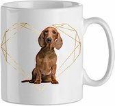 Mok Dachshund 3.5| Hond| Hondenliefhebber | Cadeau| Cadeau voor hem| cadeau voor haar | Beker 31 CL