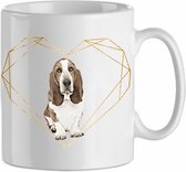Mok Basset 1.4| Hond| Hondenliefhebber | Cadeau| Cadeau voor hem| cadeau voor haar | Beker 31 CL