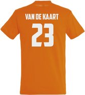 T-shirt Van de kaart | oranje koningsdag kleding | oranje t-shirt | Oranje | maat L