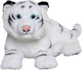 Pluche Witte Tijger knuffeldier van 48 cm - Speelgoed dieren knuffels cadeau voor kinderen