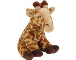 Ravensden Eco Soft Giraffe - Pluche knuffel - 23 cm - Geborduurde ogen - Gerecycled polyester