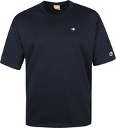 Champion - T-Shirt Logo Donkerblauw - XL - Comfort-fit