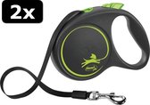 2x FLEXI BLACK DESIGN TAPE GROEN L 5M