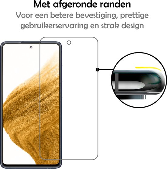 Coque Samsung A53 avec 2x protections d'écran - Coque Samsung Galaxy A53 - Siliconen Samsung A53 avec 2x protections d'écran - Transparente