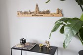 Skyline Bergen Op Zoom Detail Eikenhout 60cm Wanddecoratie Voor Aan De Muur City Shapes