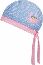 badmuts Krab meisjes polyester roze/blauw mt 55 cm