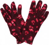 handschoenen Fallon polyester bordeaux maat 18 cm