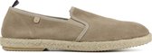 Verbenas Espadrilles Heren / Instappers / Herenschoenen - Suède - Troy - Taupe - maat 42