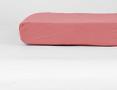 Y-NOT - Crispy Cotton Hoeslaken Topper - 180x220 - tot 15 cm matrasdikte - 100% Katoen - 180 draaddichtheid - Zalm