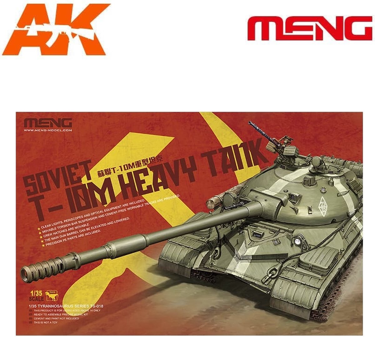 Soviet T-10M Heavy Tank - Scale 1/35 - Meng Models - MM TS-018