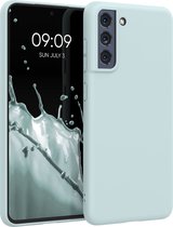 kwmobile telefoonhoesje voor Samsung Galaxy S21 FE - Hoesje voor smartphone - Back cover in cool mint