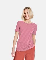 GERRY WEBER Dames Geringeltes 1/2 Arm Shirt GOTS