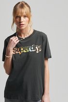 Superdry Vintage CL Metallic T-shirt Vrouwen - Maat 38