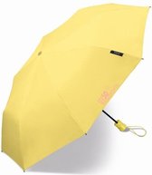Happy Rain - Mini paraplu met UV bescherming - Automatisch - Geel - maat Onesize