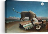 Artaza Toile Peinture Le Gitan Endormi - Henri Rousseau - 30x20 - Klein - Art - Impression sur Toile