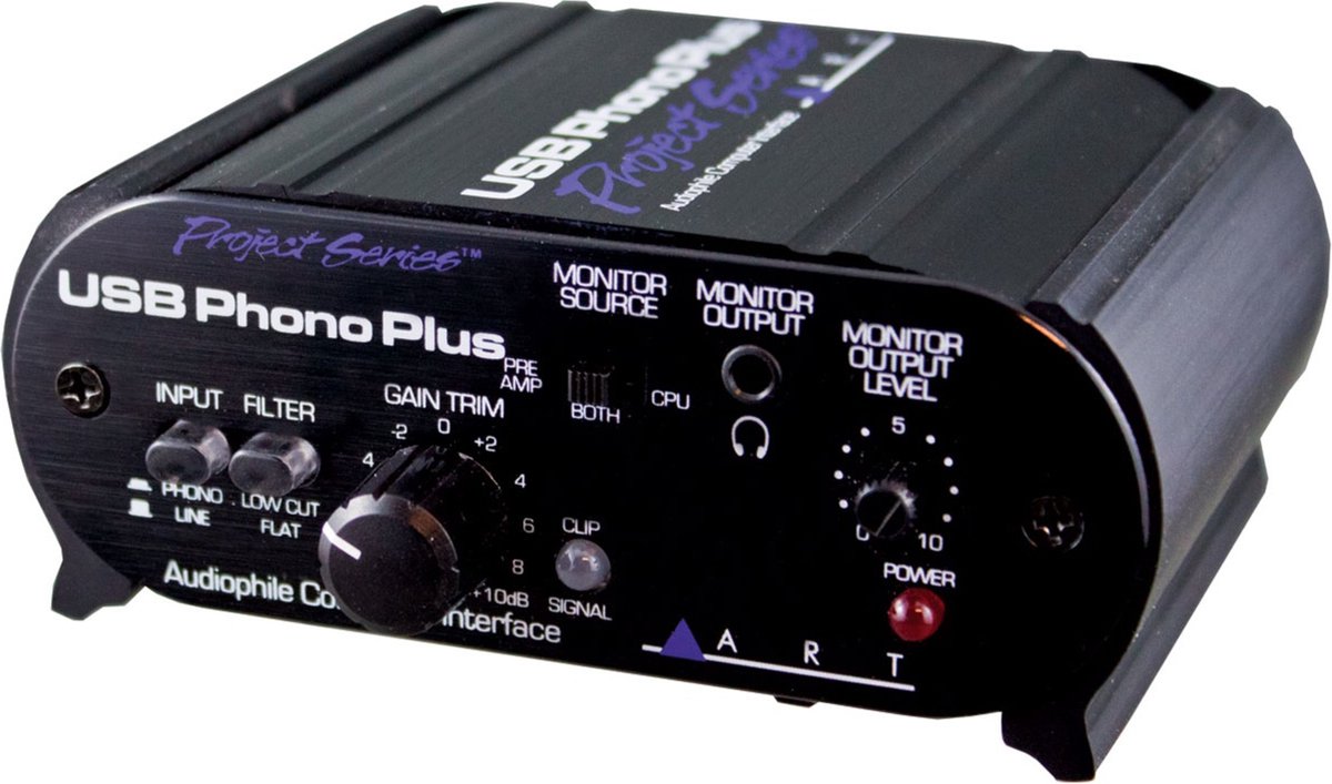 ART USB Phono Plus Project Series Phonopreamp met USB Ausgang - Studio preamps