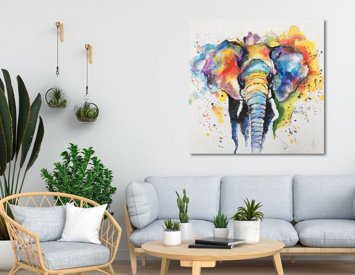 Monica Mirafiori I 100% handgeschilderd I schilderij snit 120x60cm | schilderij handgeschilderd | acrylschilderij | zeer grote acrylafbeelding I moderne kunst I kunstafbeeldingen