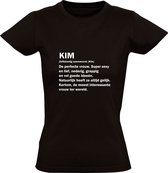 Kim dames t-shirt | verjaardagskado | jarig | verjaardag kado | Cadeau | Zwart