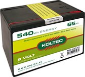 Koltec Batterij 9 Volt 540 WH 65 Ah