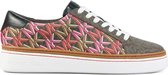 Michael Kors Sneakers Dames - Lage sneakers / Damesschoenen - Leer - Chapman Lace Up     -  Bruin combi - Maat 39