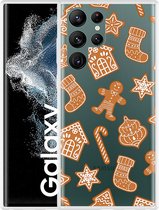 Galaxy S22 Ultra Hoesje Christmas Cookies - Designed by Cazy