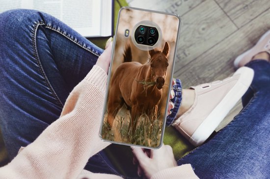 Coque Xiaomi Mi 10T Lite 5G - Cheval - Soleil - Herbe - Coque en Siliconen