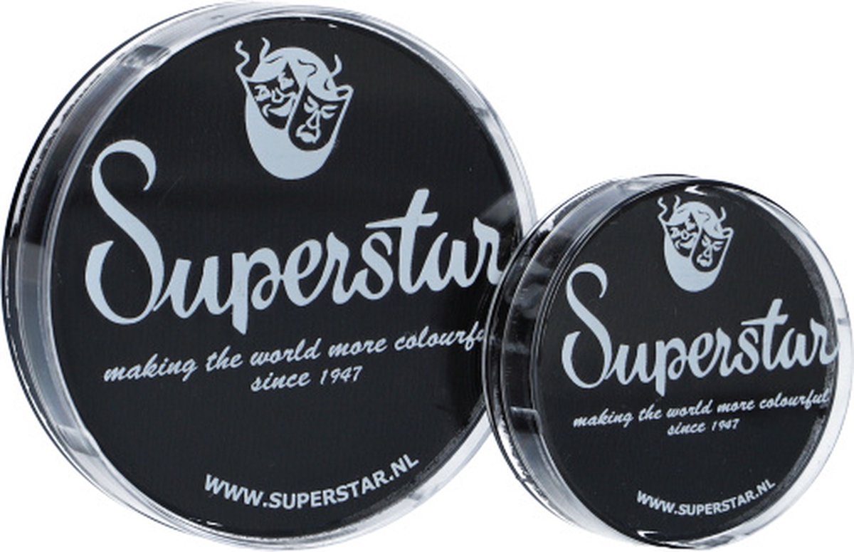 Superstar Waterschmink Black 16 Gram Zwart — afbeelding 4
