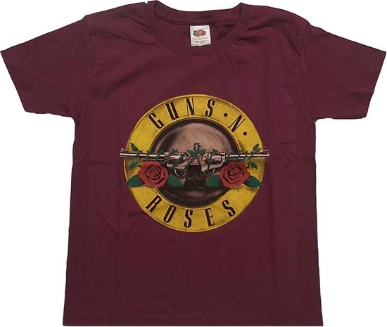 Guns N' Roses - Classic Logo Kinder T-shirt - Kids tm 10 jaar - Rood