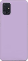 xoxo Wildhearts siliconen hoesje geschikt voor Samsung A51 - Paars gekleurd hoesje - Pantone kleur - Backcover - verkrijgbaar in verschillende kleuren - Paars