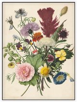 Boeket bloemen - Foto op Akoestisch paneel - 120 x 160 cm