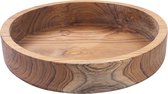 Bowls and Dishes Pure Teak Wood Schaal | Houten Kom | Houten Fruitschaal - kadotip! Ø 30 x 7 cm - Nazomertip!