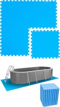 14 m² Poolmat - 60 EVA schuim matten 50x50 outdoor poolpad - schuimrubber ondermatten set