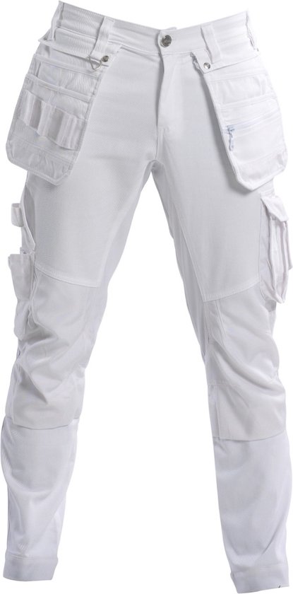 Bitco BTC16W Pantalon de travail de Travail Ultra -Stretch Homme Plâtre et Peinture Finition Water Cordura Poches pour Genouillères Poches à Outils Design Ergonomique Pratique et Confortable