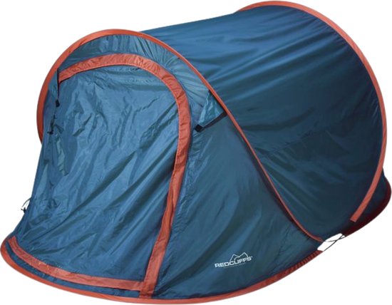 Orange85 Pop Up Tent - 2 Persoons - festivaltent - Blauw - 220x120x95cm - Kamperen
