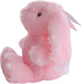 Soft Touch - Knuffelkonijn met satijn - 28 cm - Large - Roze