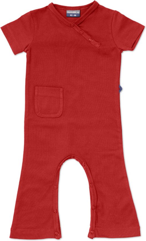 Silky Label jumpsuit hypnotizing red - korte mouw - maat 62/68 - rood