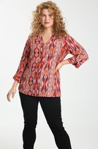 Paprika Dames Tuniek in bedrukte viscose - Outdoorblouse - Maat 52