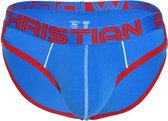 Andrew Christian Show-It Retro Pop Brief Blauw - MAAT L - Heren Ondergoed - Slip voor Man - Mannen Slip